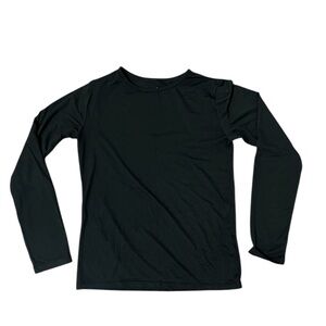 EUC 32 Degrees Kids Unisex Baselayer Heat Long Sleeve Top in Black